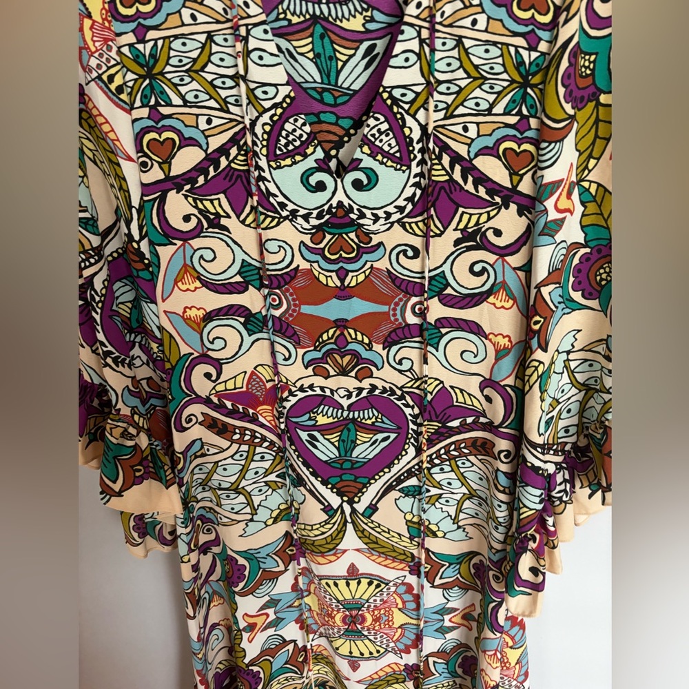 Zara Ruffle Kaftan Style Maxi - Picture 9 of 10